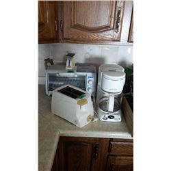 Proctor Silex Coffeemaker, Toaster, Black & Decker Toast-R-Oven