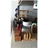Image 1 : Wine Rack, Knife-Cutting Block With Knives & Misc.