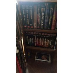 VHS Tapes With 2-Door Cabinet