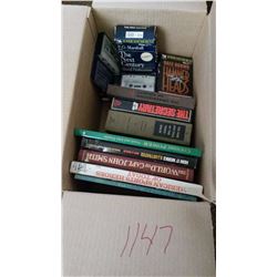 Box Of Misc. Books & Cassettes