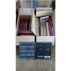 Boxes Of Books (2), & Cassettes