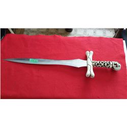Skull Sword Stainless Steel With Case (28”)