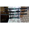 Image 1 : 3-Piece Sword Set With Rack