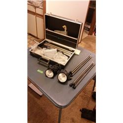 Camera Lights (2) With Tripods & Case