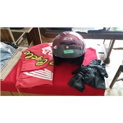 Z1R Helmet With Gloves & Bag (XL) (No Shield)