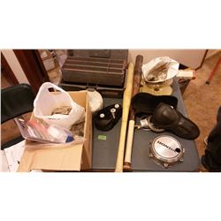 Roll Of String, Weights, Watson Film Loader, Bats, Etc.