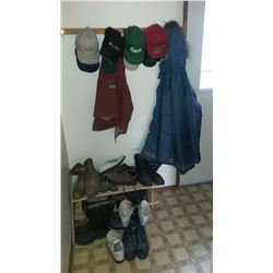 Lot Of Hats, Boots, & Jackets
