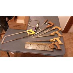 Lot Of Vintage Hand Saws