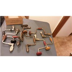 Lot Of Vintage Hand Drills