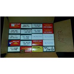 Empty Ammunition Boxes With Empty Shell Cartridges