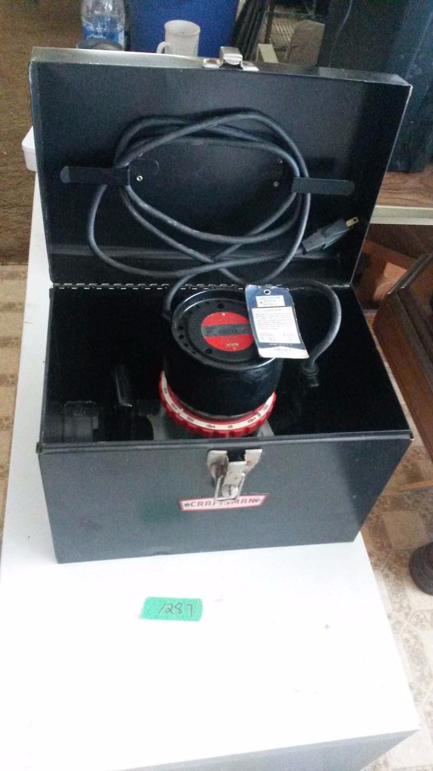 Craftsman Router Box Craftsman Router With Metal Storage Box - Bodnarus Auctioneering