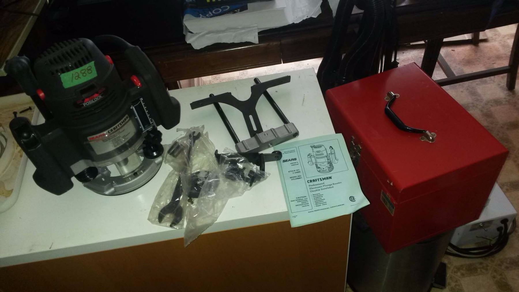 Craftsman Professional Electronic Plunge Router (Double Insulated) With ...