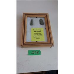 Bronze Wedge And Punch In Case