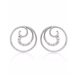 14KT White Gold 0.34ctw Diamond Earrings