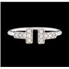 Image 1 : 14KT White Gold 0.21ctw Diamond Ring