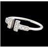 Image 2 : 14KT White Gold 0.21ctw Diamond Ring