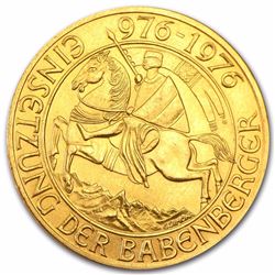 1976 Austria 1000 Schilling Gold Coin