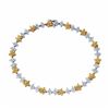Image 1 : 14KT Two Tone Gold 1.94ctw Yellow Sapphire and Diamond Bracelet