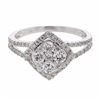 Image 1 : 14KT White Gold 0.88ctw Diamond Ring