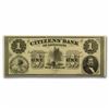 Image 1 : 1800's $1 Citizens Bank of Louisiana Obsolete Bank Note