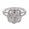 Image 1 : 14KT White Gold 0.92ctw Diamond Ring