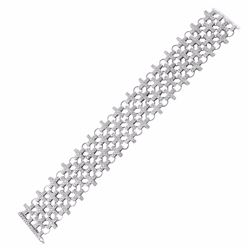 18KT White Gold 4.27ctw Diamond Bracelet