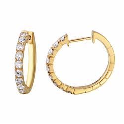 14KT Yellow Gold 1.52ctw Diamond Earrings