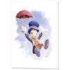 Image 1 : Jiminy Cricket with Umbrella Print on Canvas
