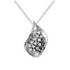 Image 1 : 14KT White Gold 0.30ctw Diamond Pendant with Chain