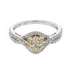 Image 1 : 14KT Two Tone Gold 0.82ctw Diamond Ring