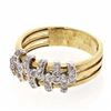 Image 1 : 14KT Two Tone Gold 0.36ctw Diamond Ring