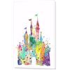 Image 1 : Disney Castle Watercolor Print on Canvas