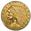 Image 1 : 1912 $2 1/2 Indian Head Quarter Eagle Gold Coin NGC MS-62