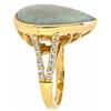 Image 2 : 14KT Yellow Gold 7.25ct Opal and Diamond Ring