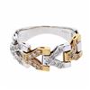 Image 1 : 18KT Two Tone Gold 0.27ctw Diamond Ring