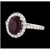 Image 2 : 14KT White Gold 2.34ct Ruby and Diamond Ring
