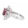 Image 2 : 18KT White Gold 2.13ct Tourmaline and Diamond Ring
