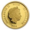 Image 2 : 2014 $25 Disney Pluto Niue 1/4 oz Gold Coin