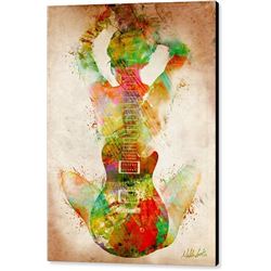 Guitar Siren Print on Canvas