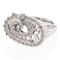 14KT White Gold 0.45ctw Diamond Ring