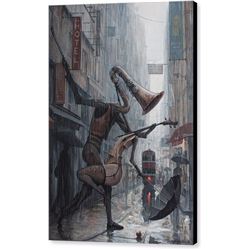 Life Is Dance In The Rain Print on Canvas