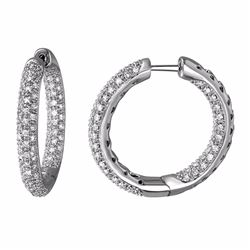 18KT White Gold 1.47ctw Diamond Earrings