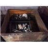 Image 2 : 36” X 33” X 23” steel storage bin with scrap steel