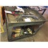 Image 2 : 40” X 26” X 33” plastic work cart with contents