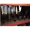 Image 3 : Lot of (44) CAT40 Holders with Huot Tool cart