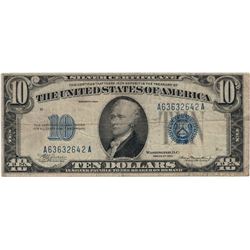 1934 $10 Silver Certificate Currency