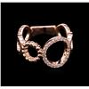 Image 1 : 0.16 ctw Diamond Ring - 14KT Rose Gold