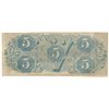 Image 2 : 1863 $5 The Confederate States of America Note T-60 CC