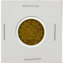 1892-S $5 VF Liberty Head Half Eagle Gold Coin