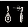 Image 5 : 0.54 ctw Diamond Pendant and Earrings - 10KT White Gold